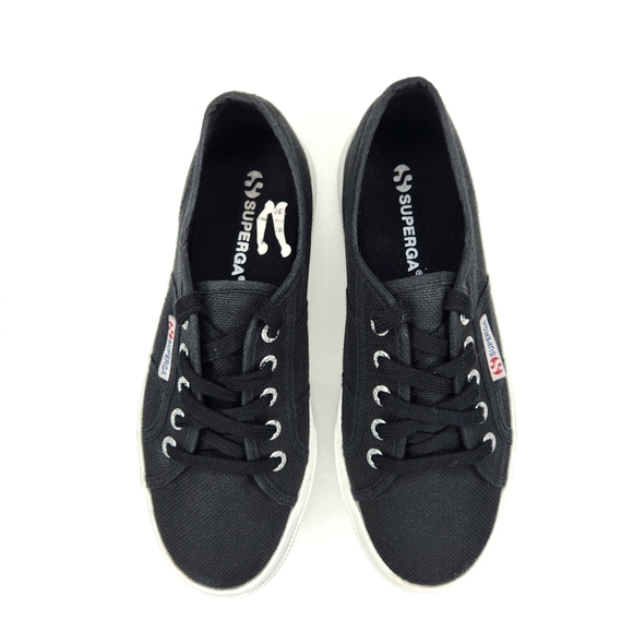 Superga Black Canvas Classoc Low Sneaker 6.5 - Picture 2 of 8